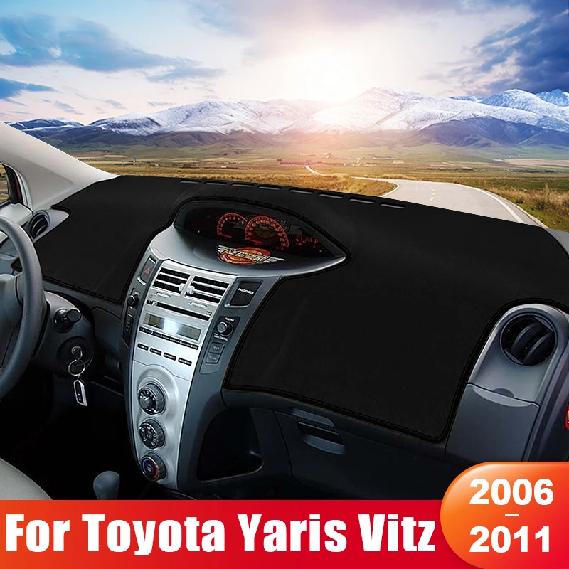 

For Toyota Yaris Vitz 2006 2007 2008 2009 2010 2011 Car Dashboard Sun Shade Cover Mat Instrument Panel Non-slip Pad Accessories