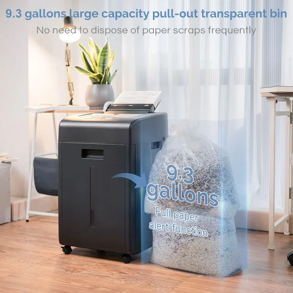 헤비 듀티 자동 공급 P5 35L 200매 마이크로 컷 CE FCC 종이 분쇄기 사무실/산업용 LB