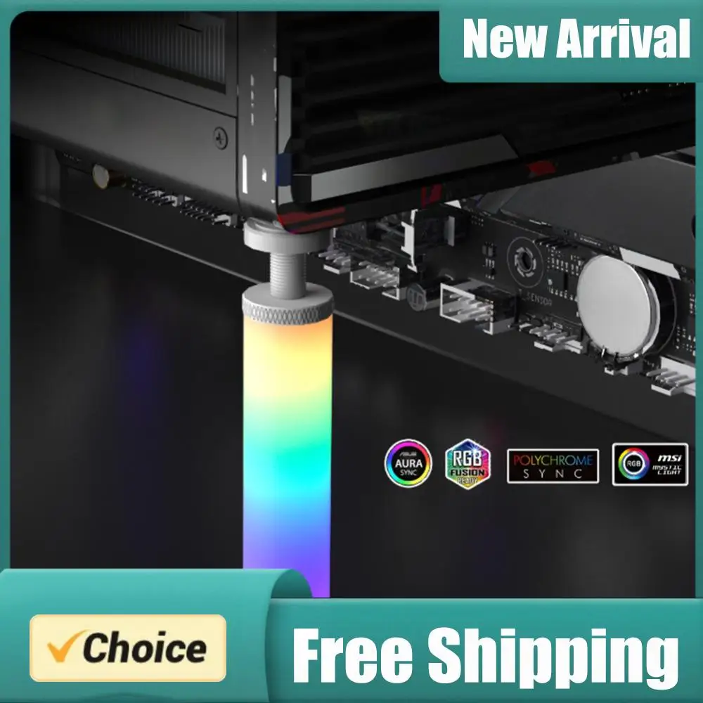 

Регулируемая телескопическая подставка для видеокарты 5V 3Pin ARGB, поворотный кронштейн для графического процессора из алюминиевого сплава, аксессуар для настольного ПК