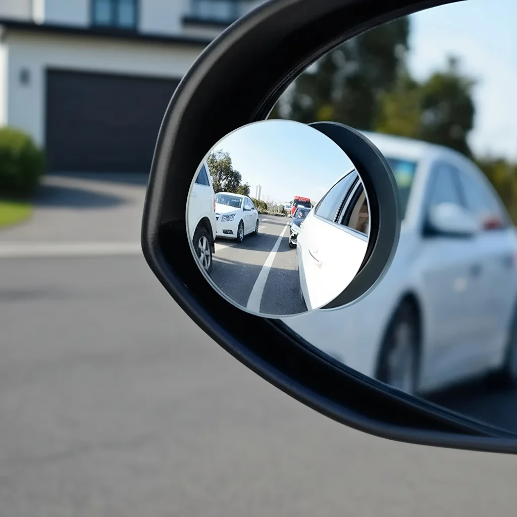 

Вспомогательное зеркало заднего вида: 360° ° Регулируемое маленькое круглое выпуклое зеркало для слепых зон