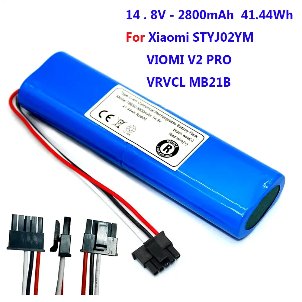 New 14.8V 2800mAh 4S1P Li-ion Battery Good Quality For CECOTEC Conga 3290 3390 3490 3590 3690 3790 3890 Robot Vacuum Cleaner