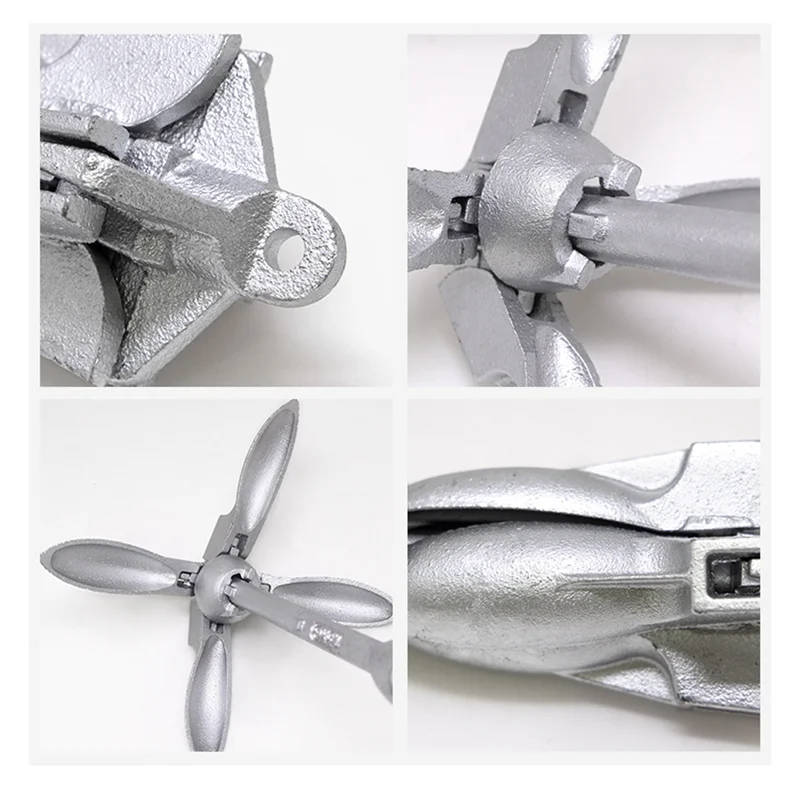 

0,7 кг стальной складной якорь для водного транспорта, каяк, морской каноэ, лодка, плит, рыболовная лодка, якорь, аксессуары для лодки