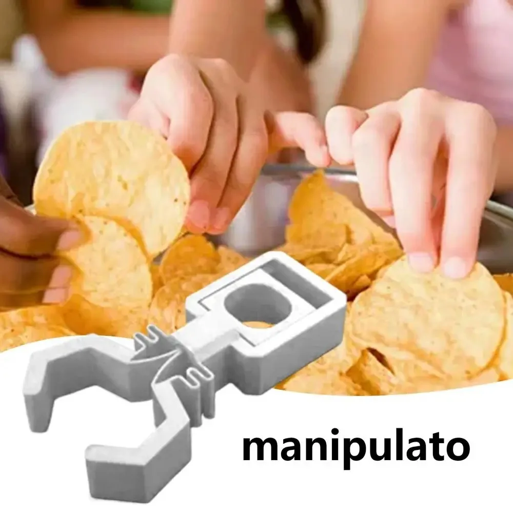 Novelty Chips Eating Potato Chips Finger Tongs Easy Clamping Food Finger Snack Grabber Precise Control Micro Manipulator