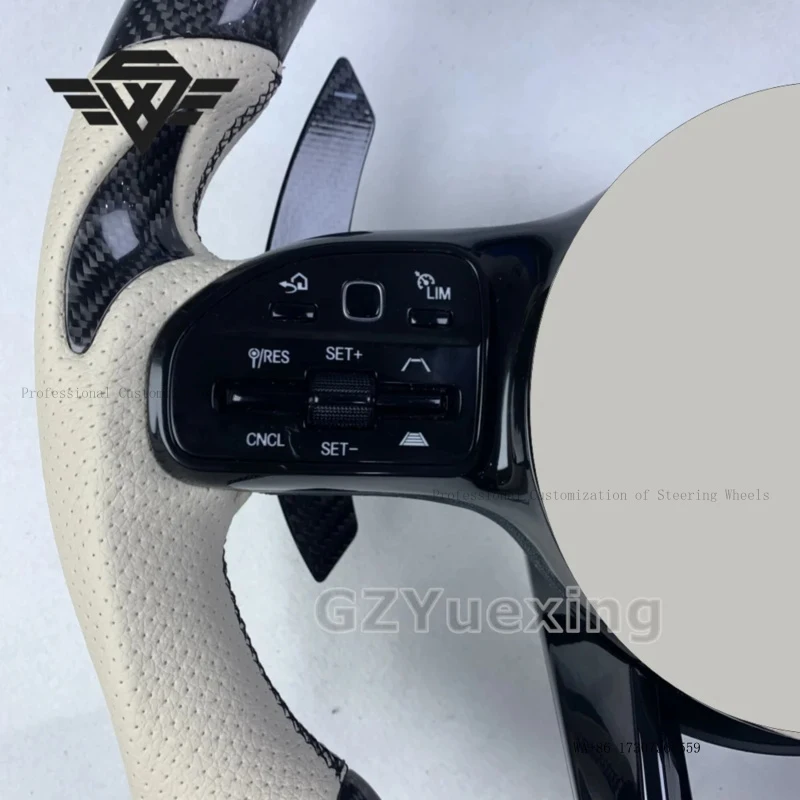 Custom Carbon Fibre Steering Wheel for Mercedes Benz W176 W204 W212 W207 W208 W205 W167 W213 W222 Models Sports Design