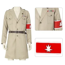 Attack on Titan Shingeki No Kyojin Cospaly Costume Marley Military Officer Scout Regiment Levi Eren Coat Suit Unisex