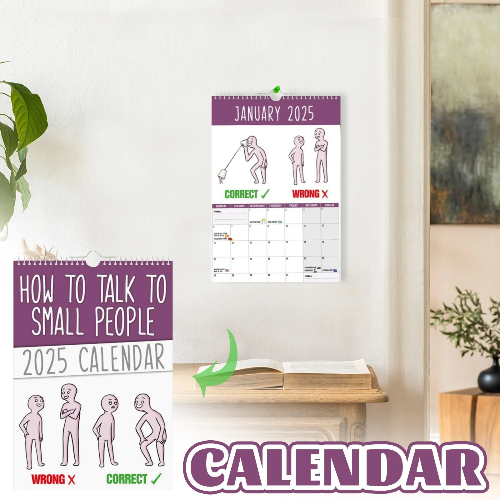 How To Talk To Little Peoples 2025 Wall Calendar