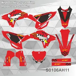 For HONDA CRF 250R CRF250R 2022 2023 2024 CRF 450R CRF450R 2021 2022 2023 2024 Graphics Decals Stickers Motorcycle Background