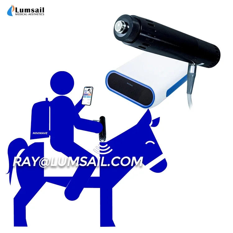Portable Electrical Extracorporeal Shock Wave Therapy Machine for horse orthopaedic shockwave