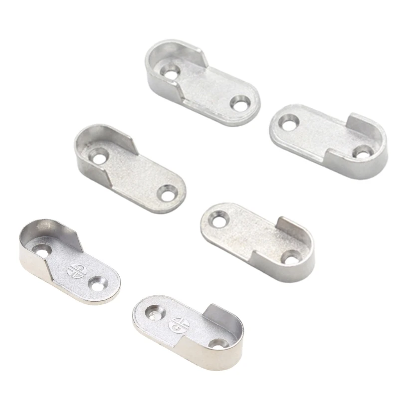 4pieces Thicken Supports Tube Brackets Hanging-Rod End Supports Closet Tube Pipe Dropship