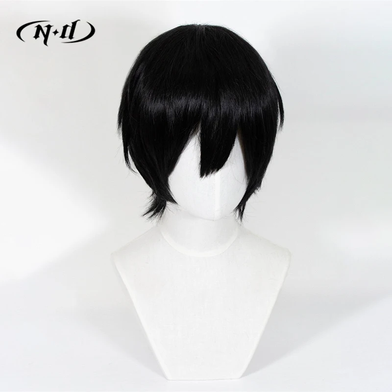 ND Hirofumi Yoshida Parrucche Cosplay Parrucchino Motosega Uomo Anime Cosplay Parrucche per capelli Sintetico resistente al calore per Comic Con Coser