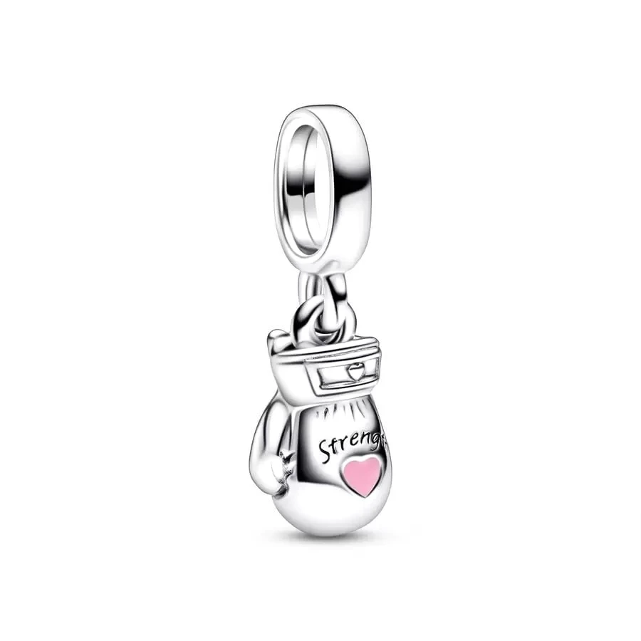 Take a Break Koffiekop & Bokshandschoen Dangle Charm Hot Sale Bead Fit Origineel Zilver 925 Pan Merk Armband Dames Sieraden Cadeau