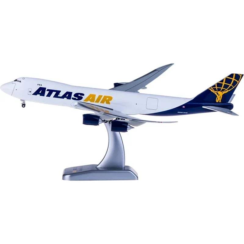 1:400 Scale B747-8F B747 Dreamlifter ATLAS AIR Airlines with Wheel Metal Alloy Aircraft Plane Collectible Display Model