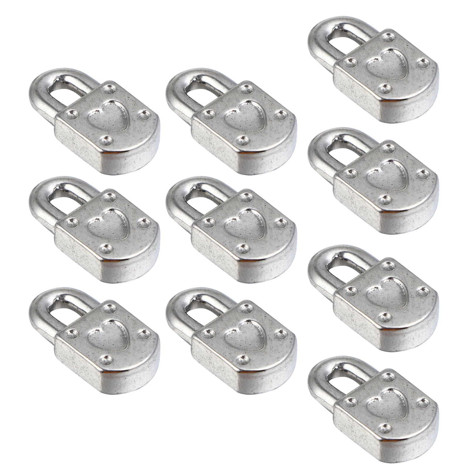 

10pcs Pendants Necklace Pendants Stainless Steel Heart Shaped Jewelry Accessories for Necklace Bracelet DIY Supplies