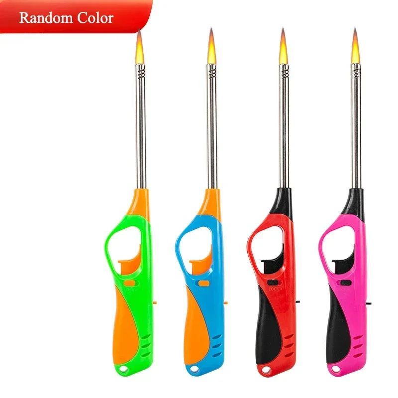 Multi-Purpose Torch Jet Lighter Butane Gas Refillable Candle for Kitchen Fireplace Pilot Light BBQ Stove - No Gas Included
