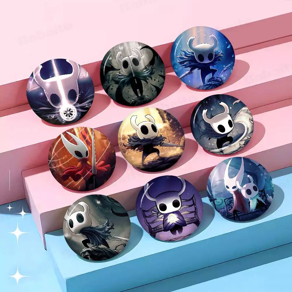 H-Hollow K-Knight Cute Anime Brooches Cute Cartoon  Badge Jacket Jeans Lapel Pin Gift Accessorie