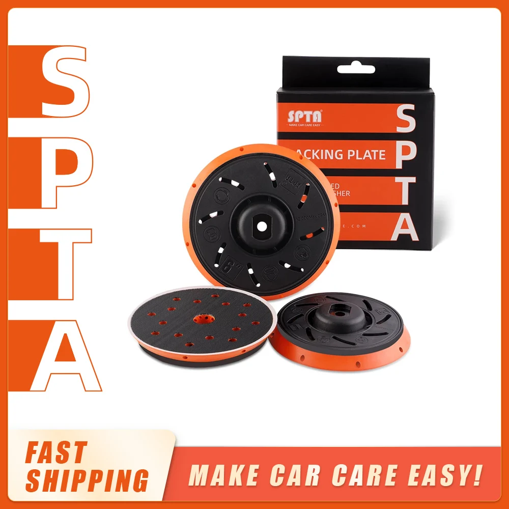 (Bulk Sale1-20Pcs) SPTA Backer Pad 5นิ้ว/6นิ้ว Hook & Loop สำหรับ DA Dual Action ขัดขัด