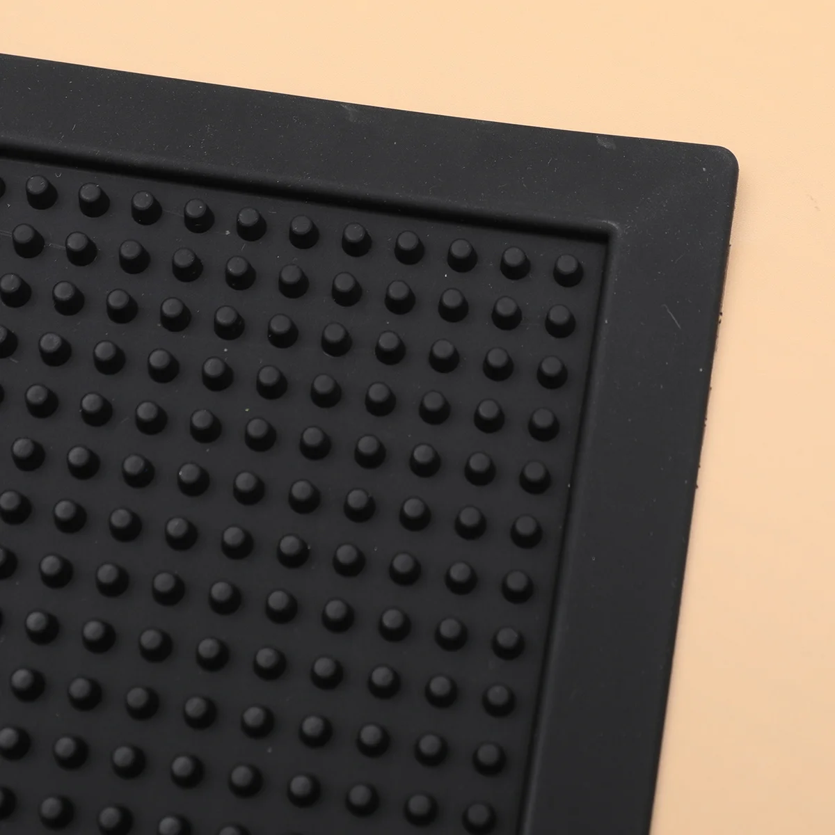 

1pc Pvc Washable Entrance Pad Reusable Doormat Floor Floor Mat For Entrance Doorway Boot Cleaning Black Mat