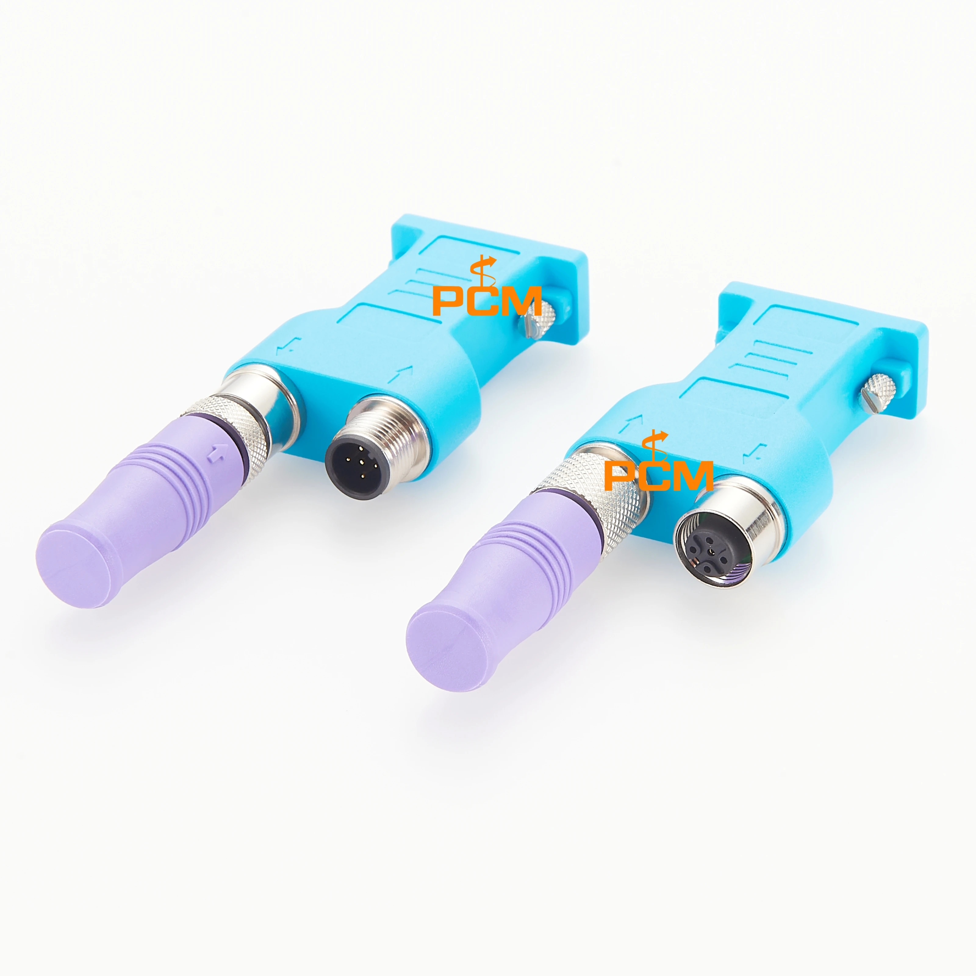 Compatible Phoenix Contact SUBCON-PLUS-CAN/AX/M12 D-SUB Bus Connector to M12 Cable A-code axial 180 degree CAN Bus CANopen
