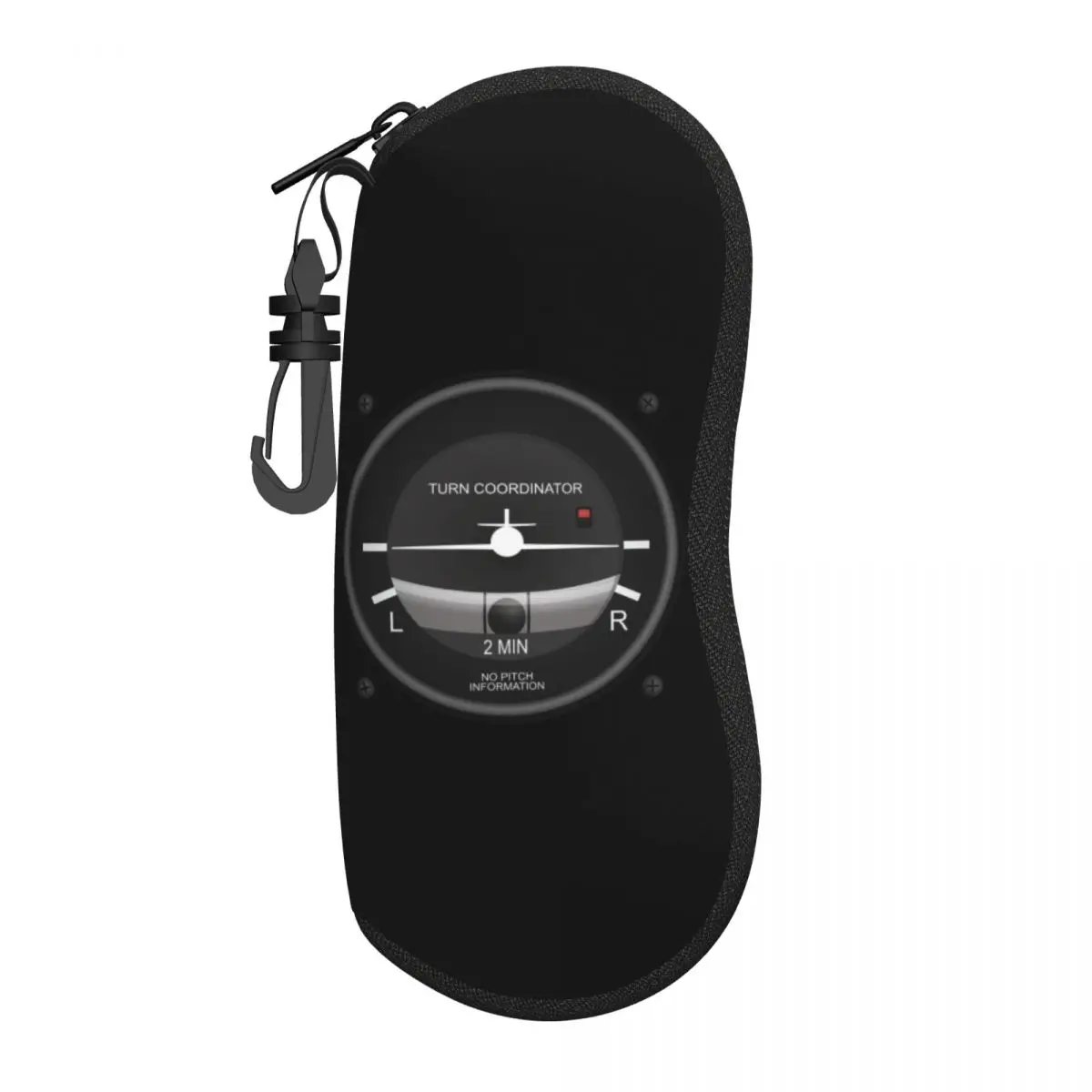 Custom Turn Coordinator Flight Instruments Shell Eyeglasses Protector Cases Sunglass Case Aviation Airplane Pilot Glasses Pouch
