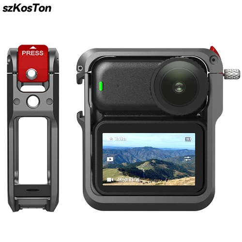 Jaula de Metal para DJI OSMO NANO, soporte plegable de liberación rápida con zapata fría, marco protector completo, funda para accesorio DJI NANO