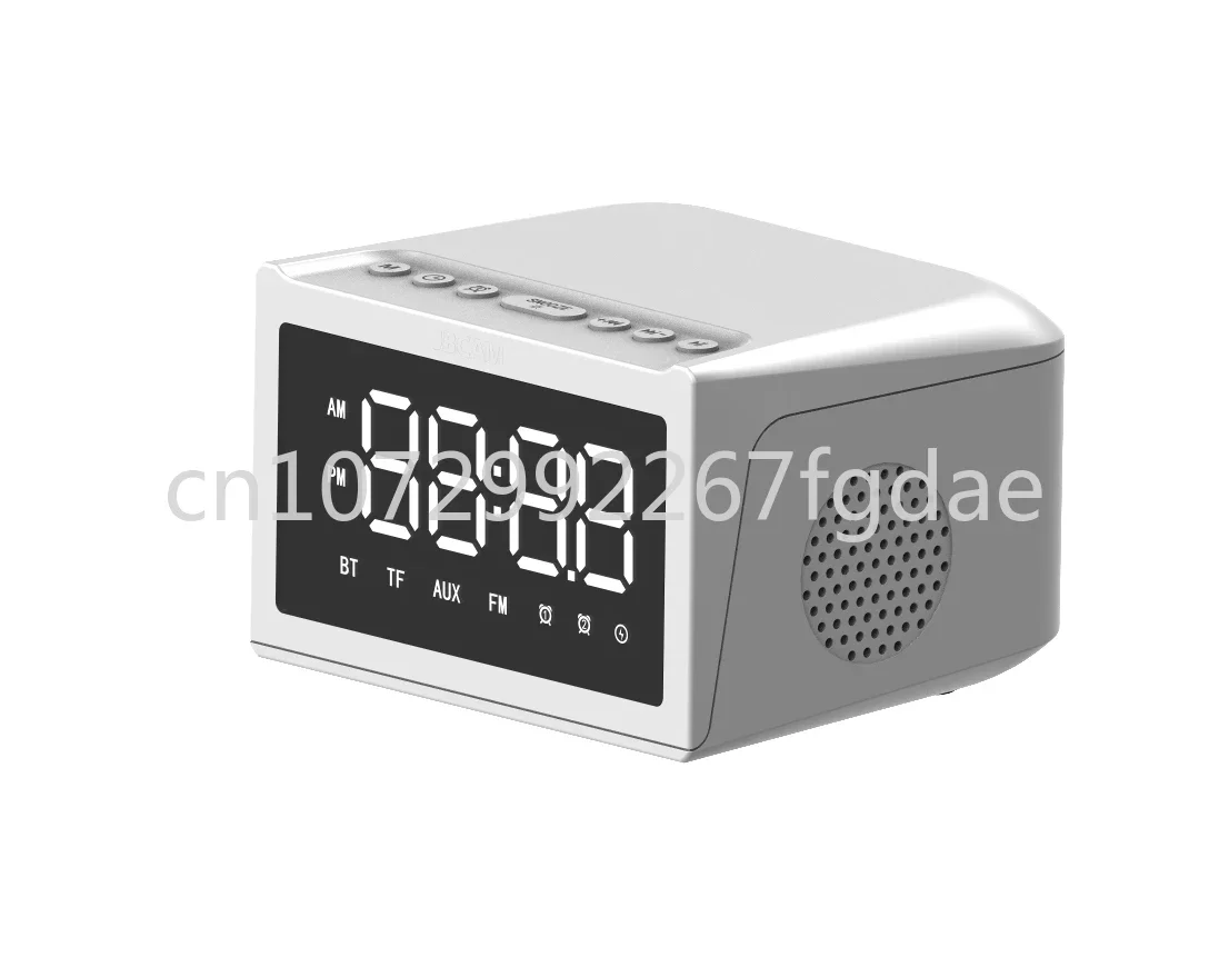 HF18 Wireless Charging Speaker FM Radio LED Display Alarm Clock Multifunction Digital Alarm Clock Bluetooth Speaker 3 in 1