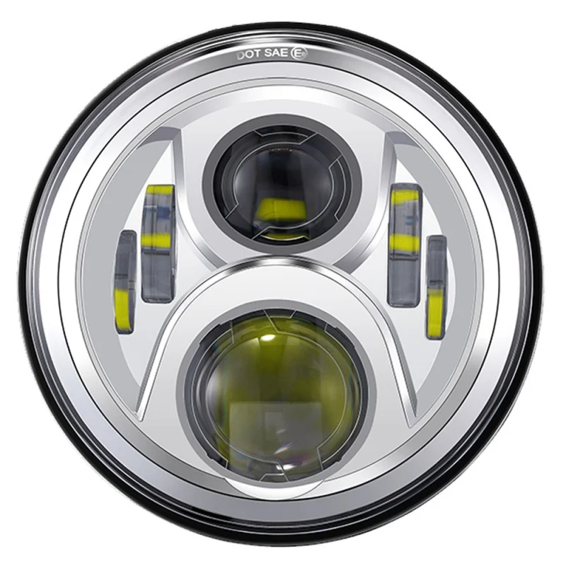 1pc 7inch LED Headlights DRL Angel Eyes For Land Rover Defender Rover County Classic Sport Utility LED Headlamp decorative light