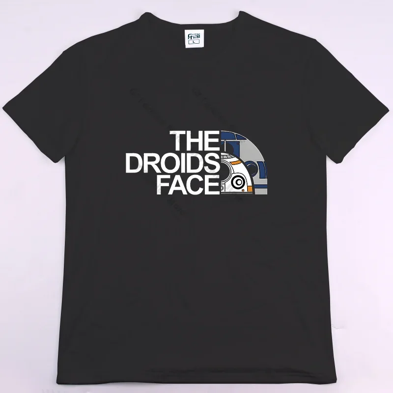 THE DROIDS FACE Creative Graphic  Shirts Oversized      Streetwear Harajuku Prochoice Hombre Aesthetic