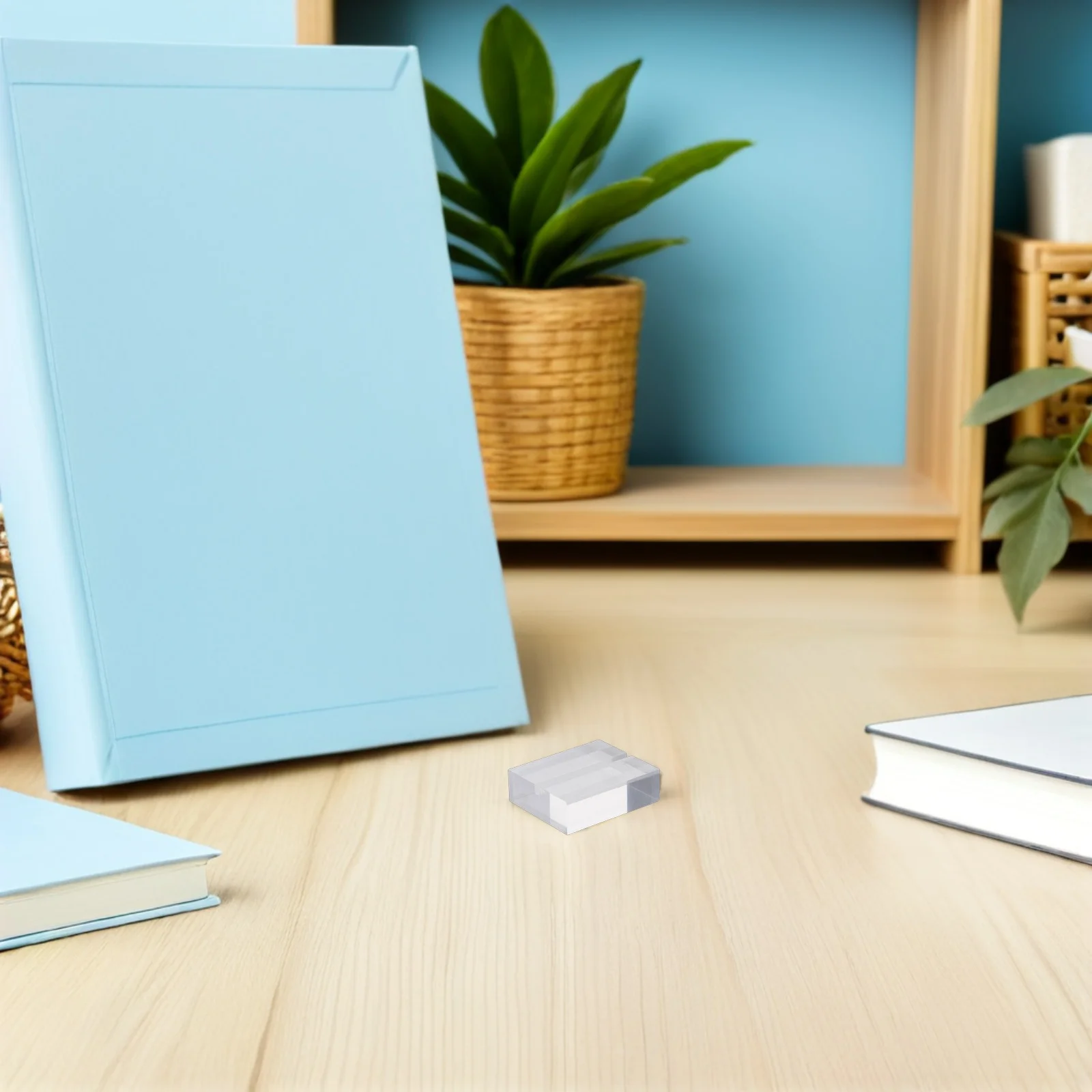 

24Pcs Transparent Acrylic Business Card Stand Mini Holder Desktop Table Restaurant Office Home Card Organizer Acryliccard Holder