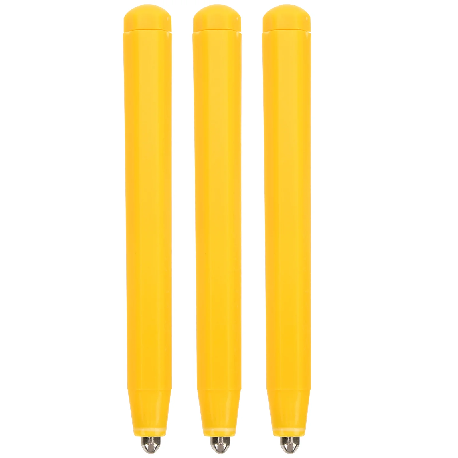 

3 Pcs Replacement Magnet Pen Magnetic Drawing Magnets Yellow Plastic for Kids Child