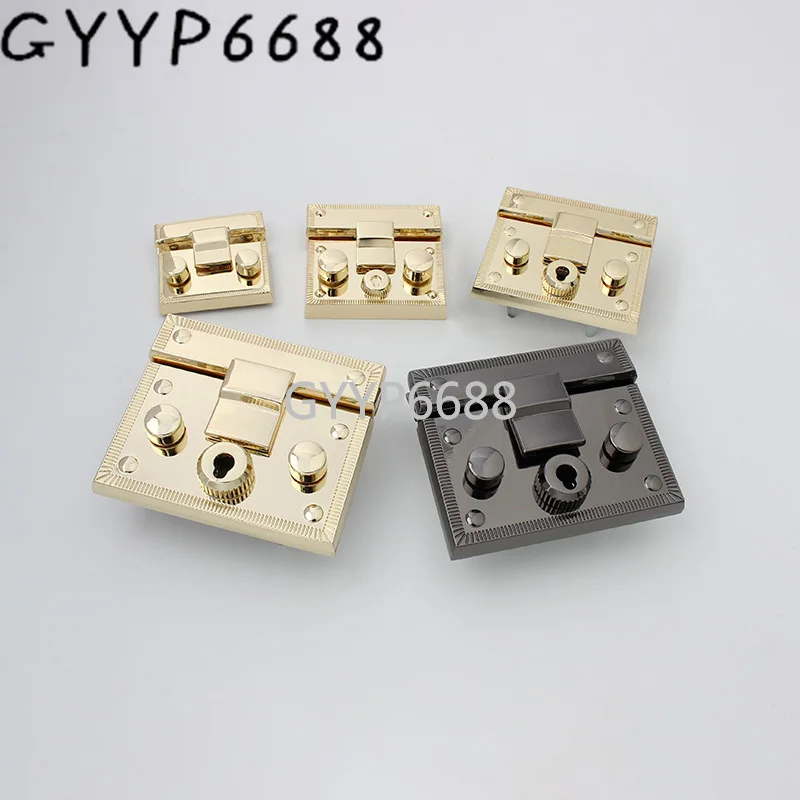 1-5 sets 4 Size rectangle multiple choice press lock for luxury bag chain key lock  strap bag accessories