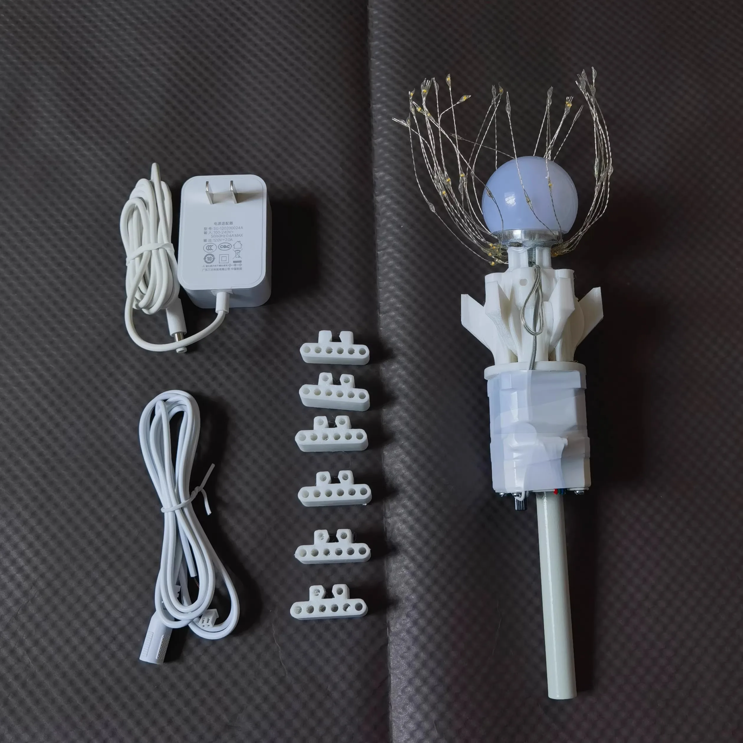 DIY Electric Flower Blooming Device Mechanical Glowing Petal Opener Wedding Decoration