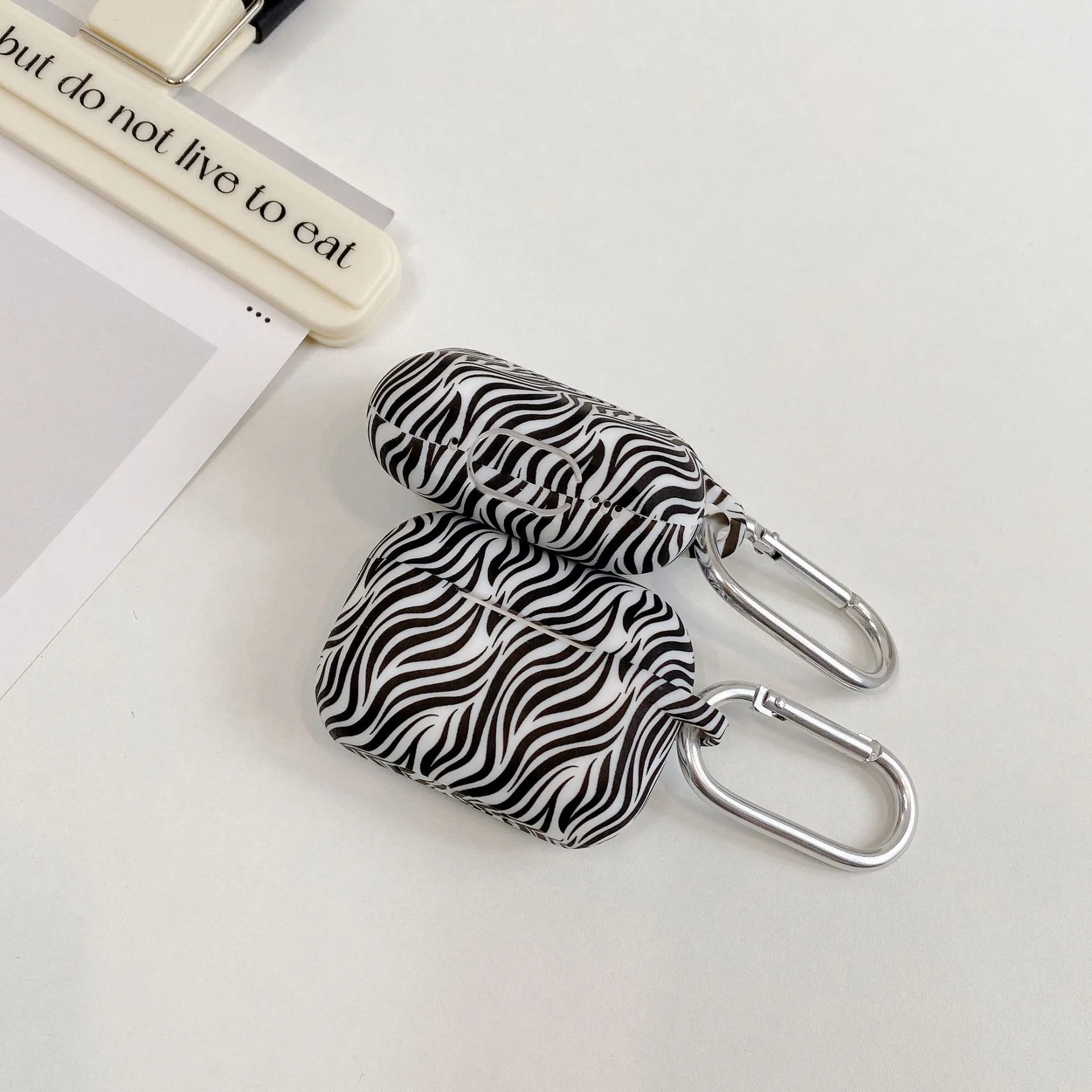 نمط جديد ل Airpods 4th غطاء من السيليكون ريترو شخصية زيبرا طباعة شكل Airpods برو 2 سماعة الغطاء الواقي 1st 2nd 3rd