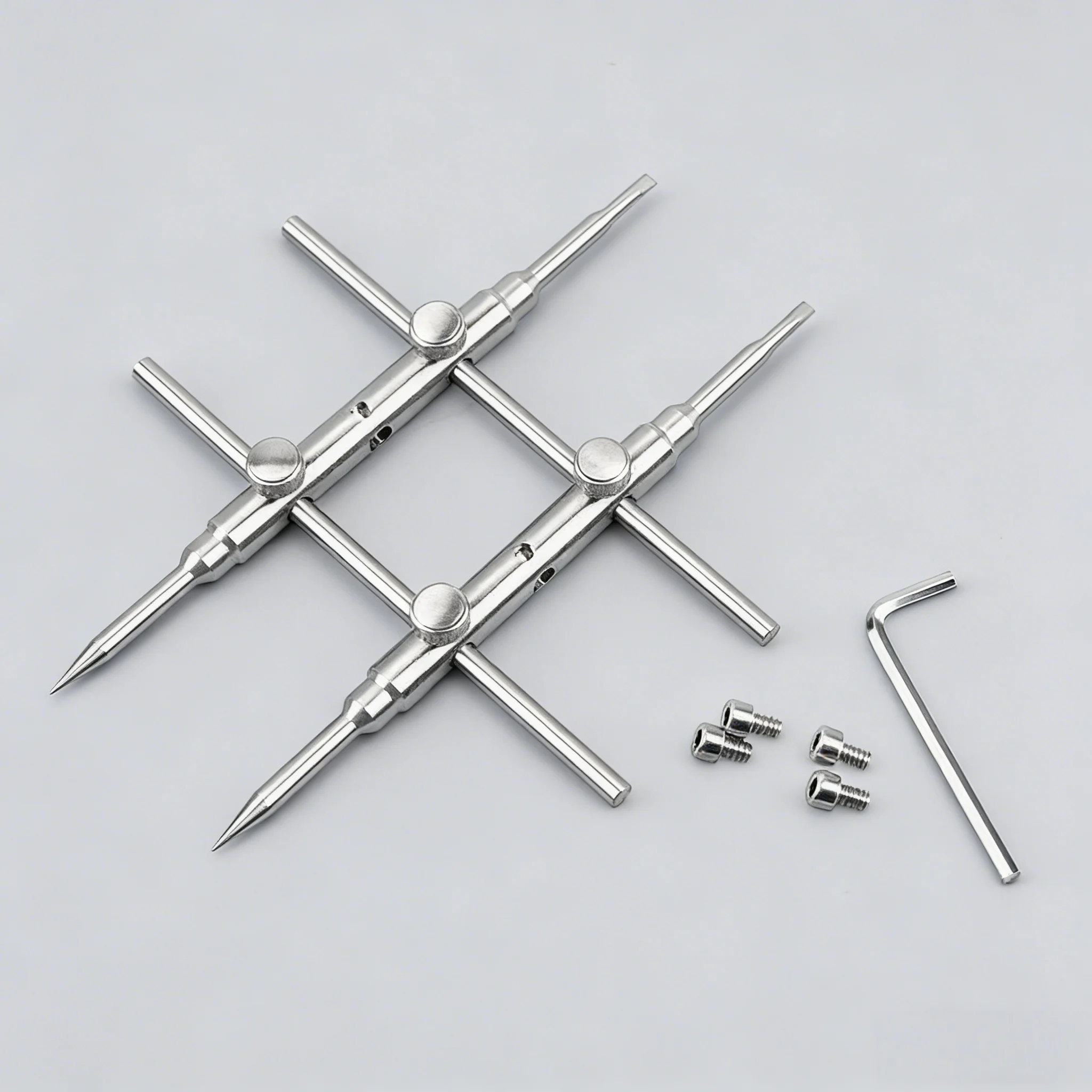 Telescope Microscope Camera Lens Service Tool 3‑Hole Dual‑Tip 303 Stainless Steel Lens Spanner Wrench for Lens Disassembly