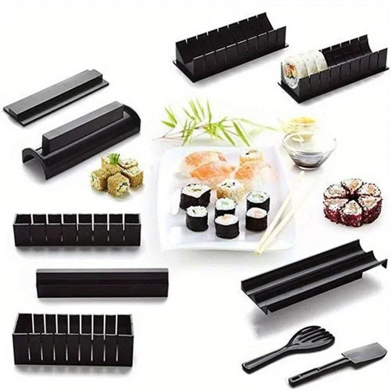 Molde de sushi diy utensílios de sushi cozinha gadget arroz e rolo vegetal algas marinhas ferramenta rolo de sushi