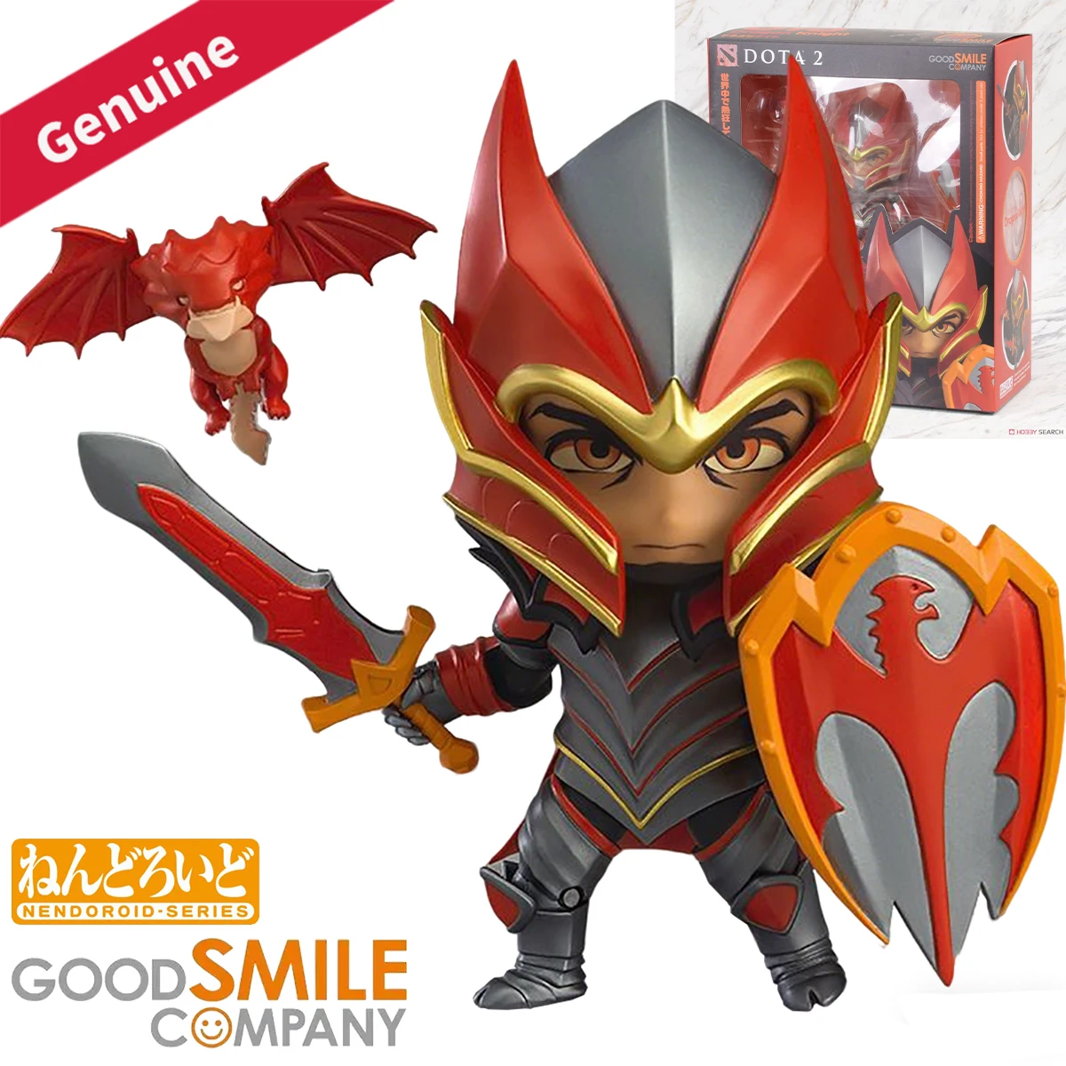 Muñecos de Acción Originales de Good Smile Company, Nendoroid # Figura Coleccionable del Personaje de Videojuego Dragon Knight de Dota 2, 615
