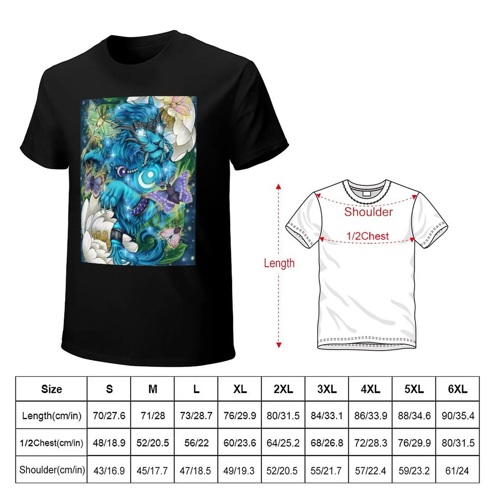 Ghost of the Pridemother Druid Cat T-Shirt Streetwear Print Tee Shirt