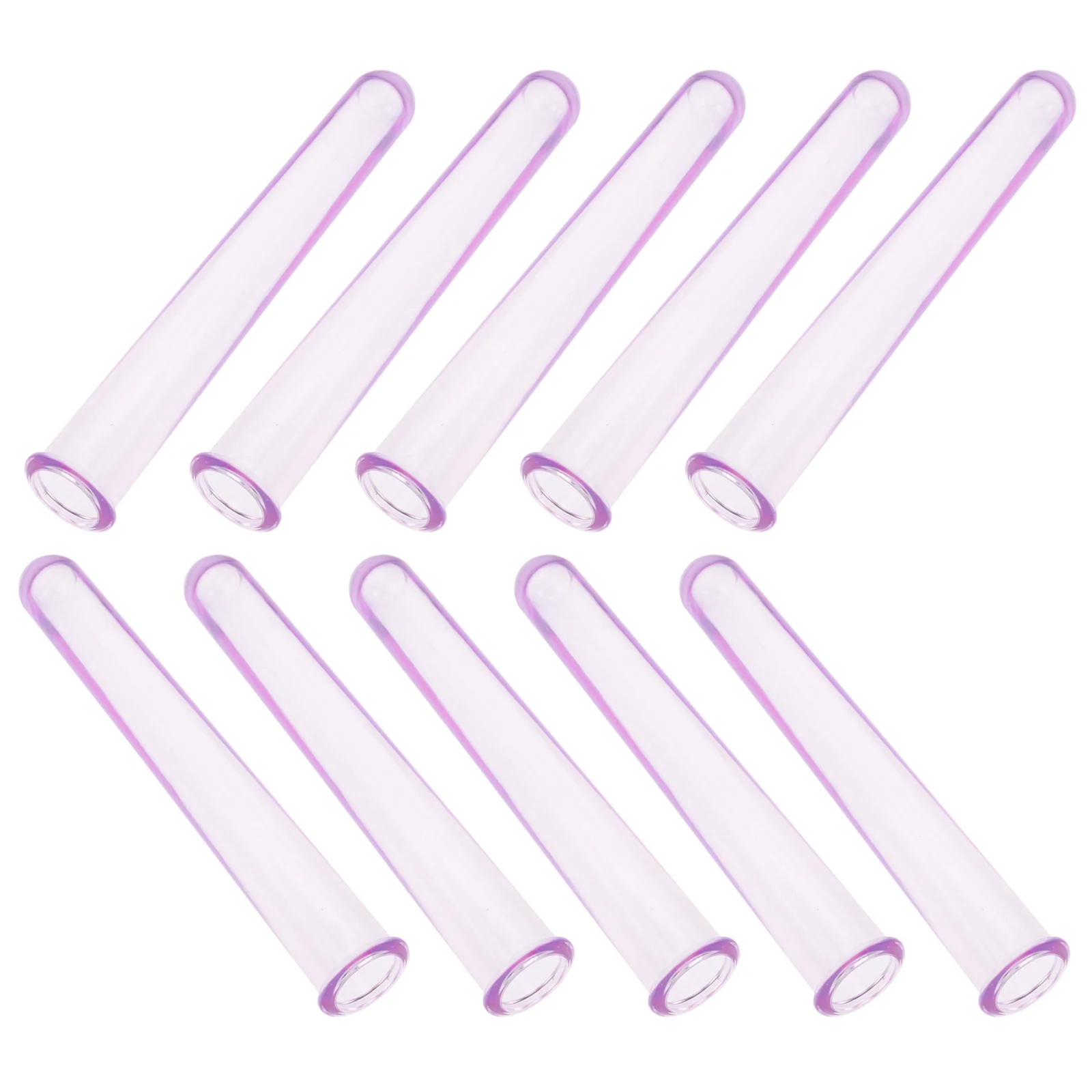 

10pcs Acrylic Test Tubes Science Lab Glassware Household Chemical Experiment Tubes For Reagents Bath Salts Educational