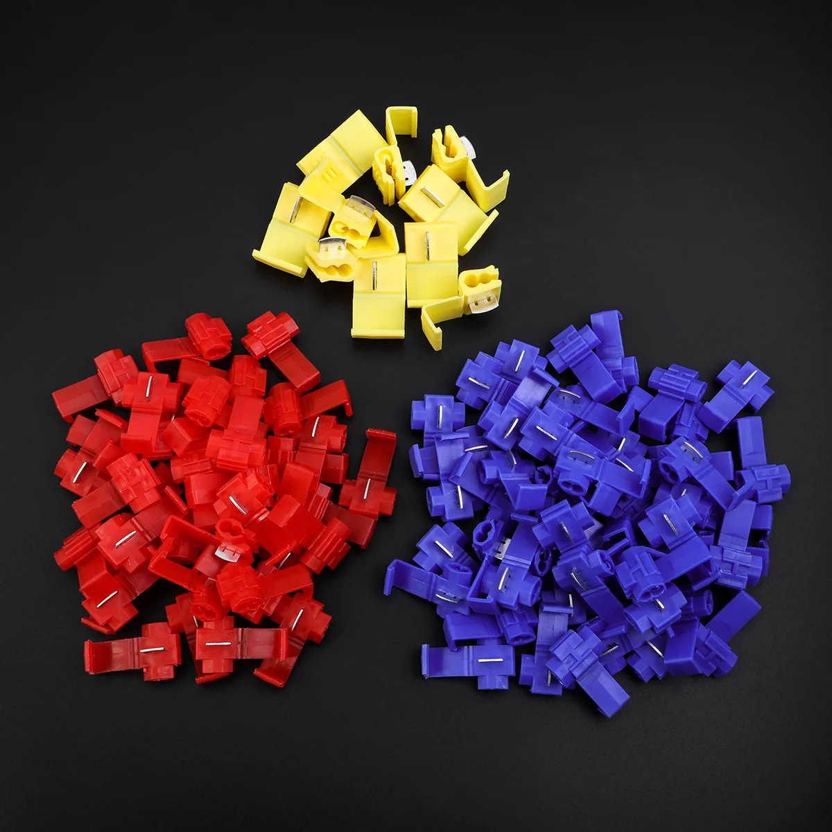 

100 шт. беспаечные разъемы для проводов, комплект клемм для быстрой ответвления для автомобильной электрической установки, резка кабеля не требуется