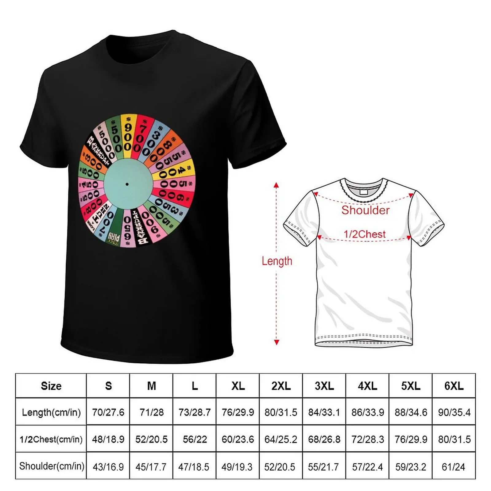 Wheel of Fortune carnival wheel (game show) T-Shirt cute clothes funnys sports fans mens funny t shirts