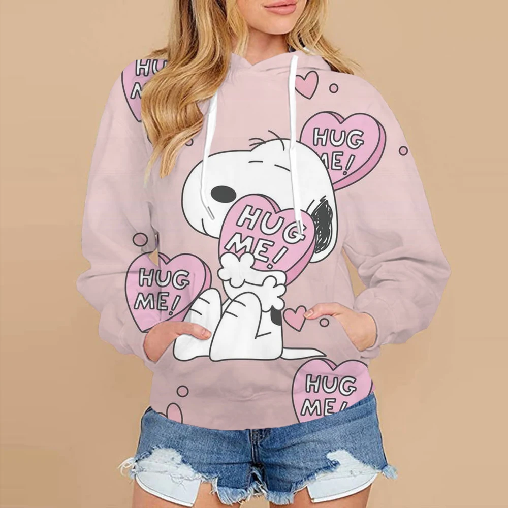 2024 Fall Snoopy Family hoodie Kawaii Spring and Autumn cartoon print casual hoodie suitable for children\'s birthday gifts