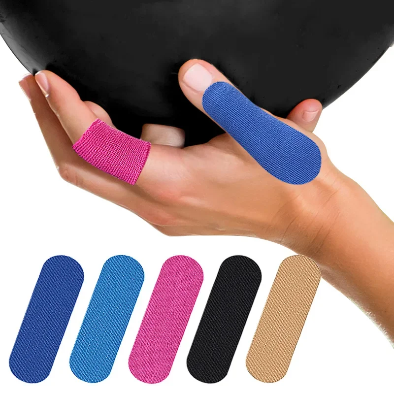 5pcs Support Anti-friction Sports Finger Guard Tape Sports Elastic Finger Protector Patch Mouse Hand Bowling Ball Thumb Fixation