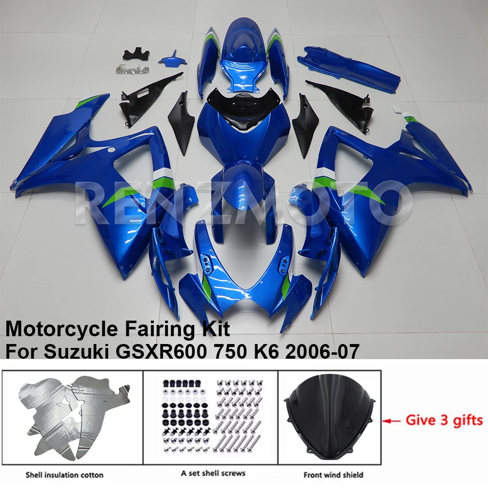 Motorcycle Accessories Shell For SUZUKI GSXR 600 750 2006-2007 Fairing R/Z S60724 Set Body Kit Decoration Plastic Guard Plate