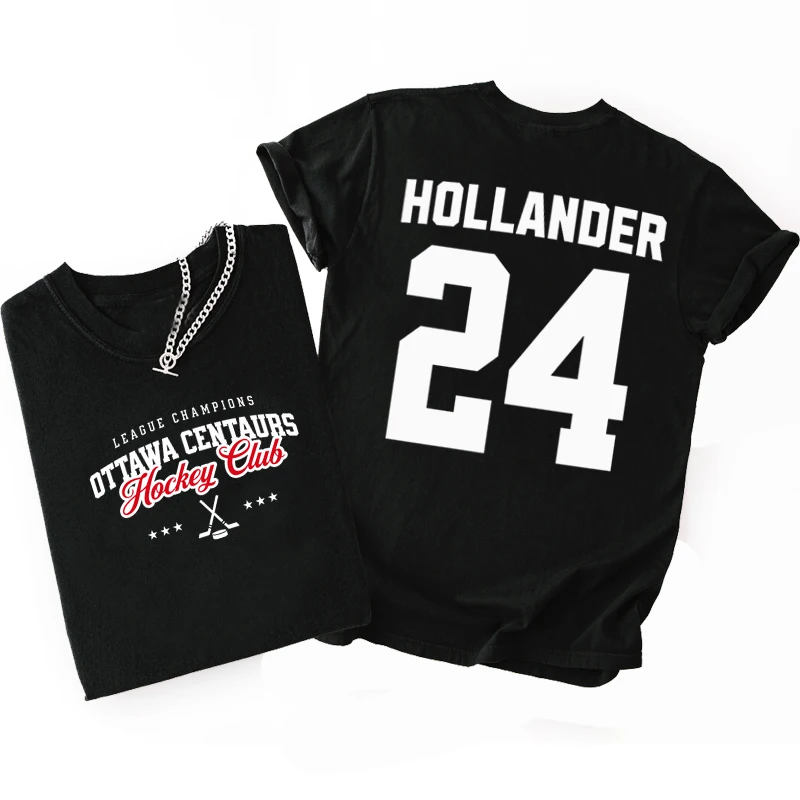 Camiseta Ottawa Centaurs Hollander 24, camiseta de la serie Game Changers, camiseta informal de manga corta con cuello redondo para hombres y mujeres