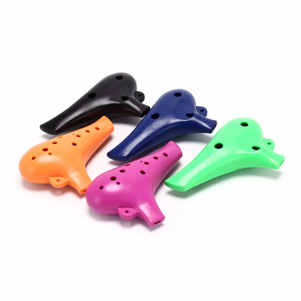 12 Holes Plastic Alto C Ocarina Flute for Music Lover and Beginner Wind Instruments