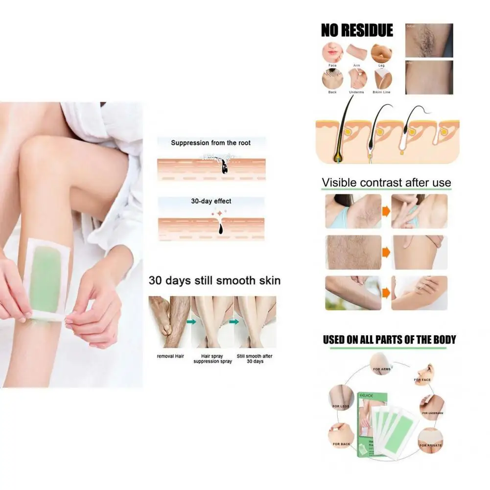 Simple to Tear Breathable Home Salon Use Paper Waxing Strips for Female