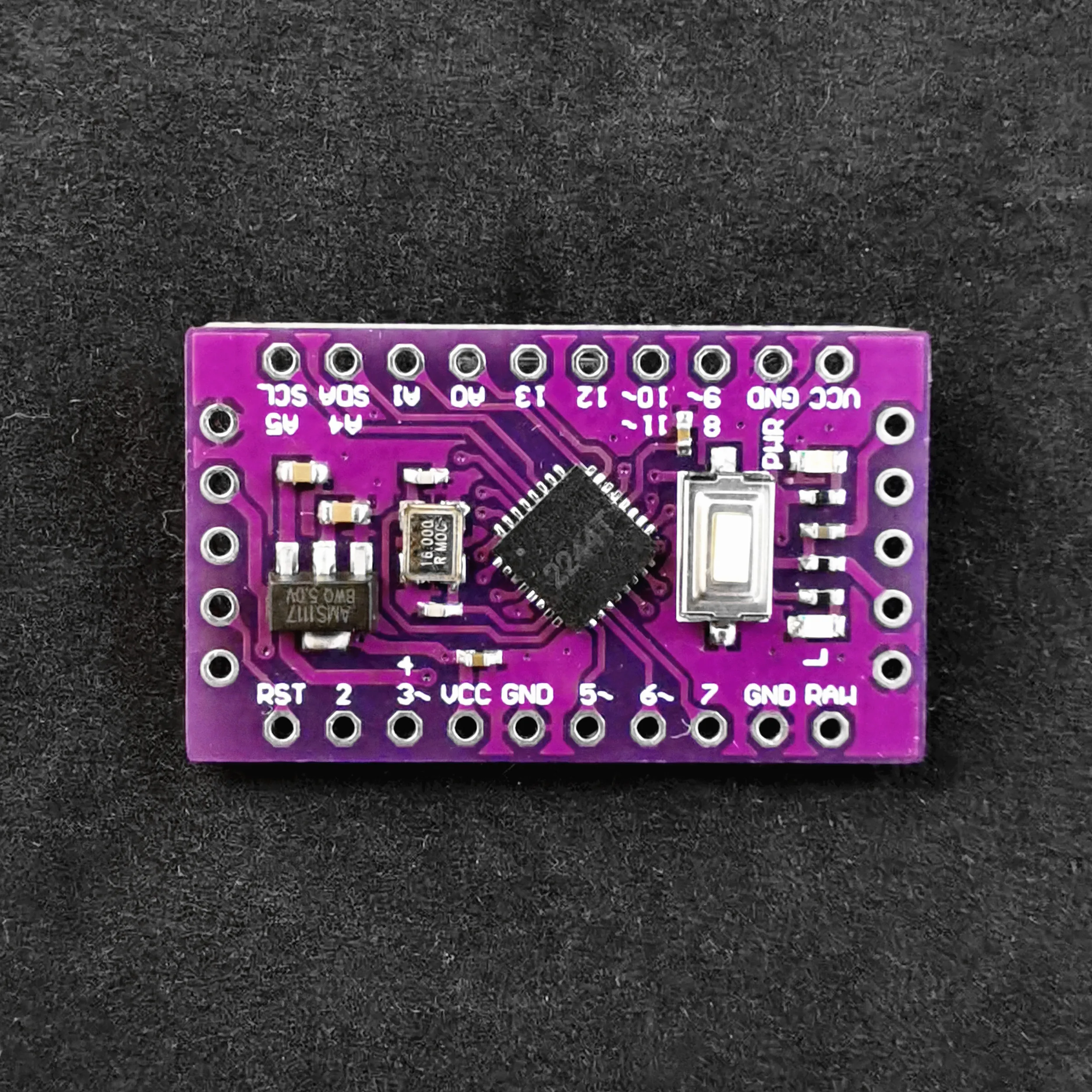 LGT8F328P SSOP20 MiniEVB Substitui Arduino Pro Mini ATMeag328P, Totalmente Compatível, Sem Agulhas