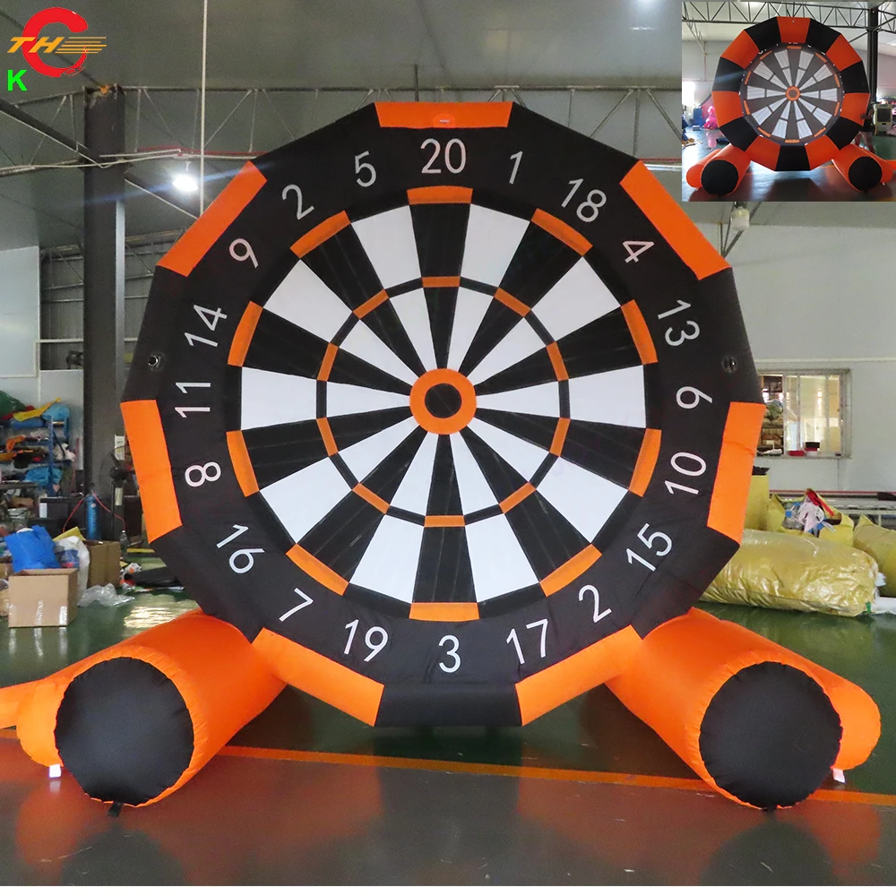 Outdoor Blow Up Giant Inflatable Soccer Dart Board Carnival Game Portable Golf Football Party Rental Toys