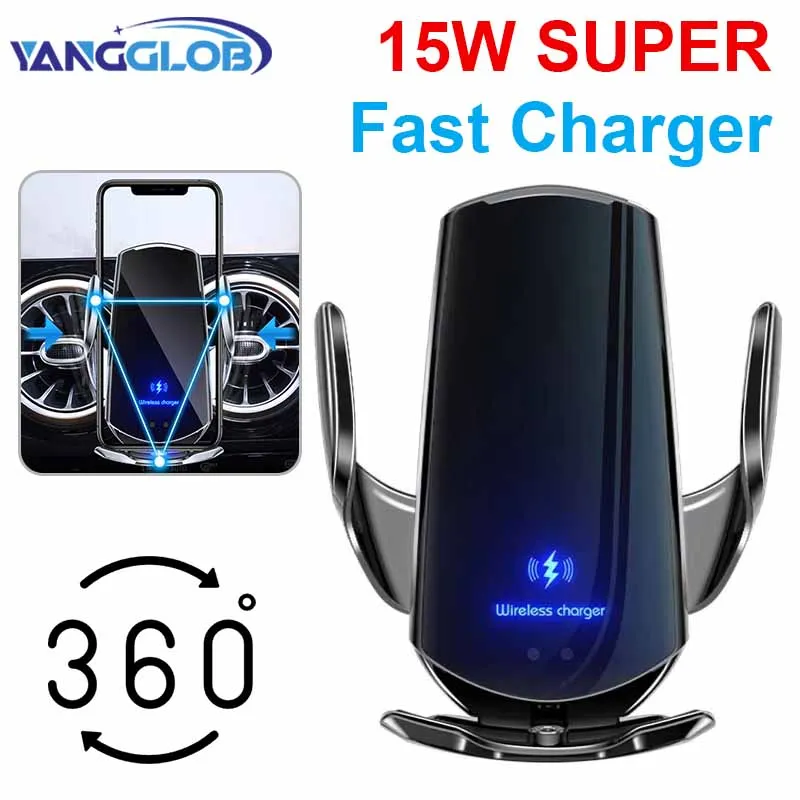

30W Car Wireless Charger Magnetic Automatic Car Mount Phone Holder Mobile Phone Accessrios Infrared Induction Fast Charging