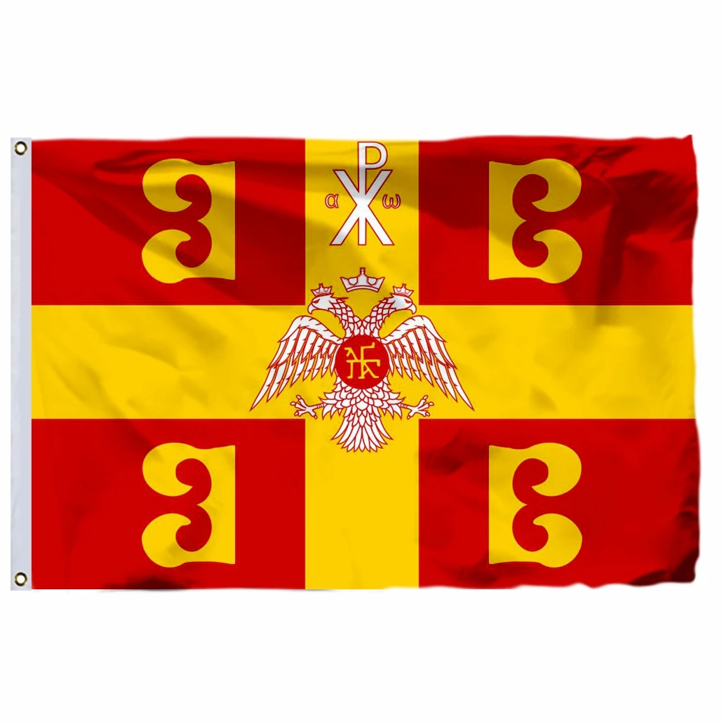 Byzantine Empire Flag 2X3FT Konstantinos XI Palaiologos Banner 3X5FT 90X150CM