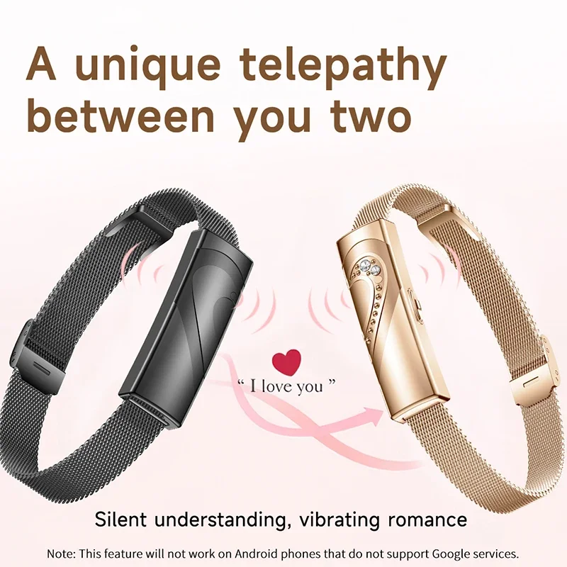 

New Smart Bracelet Lovers Interaction Bracelet Fitness Tracker Heart Rate Blood Pressure Monitoring 170+ Sports Band Smart Watch